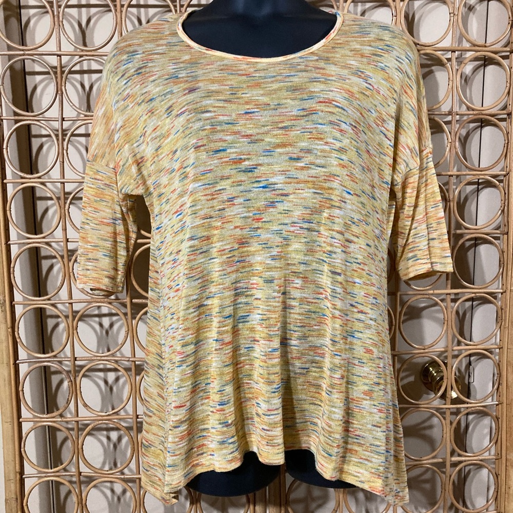 Studio JP yellow asymmetric top